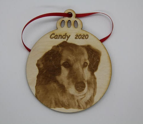 Custom Christmas Ball Ornament - Engraved