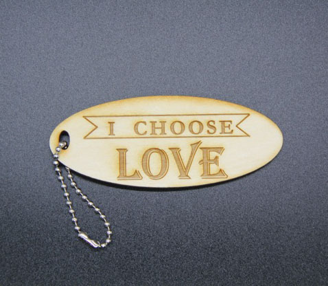 I Choose Love Keychain
