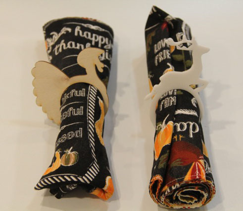 Turkey or Deer Napkin Rings