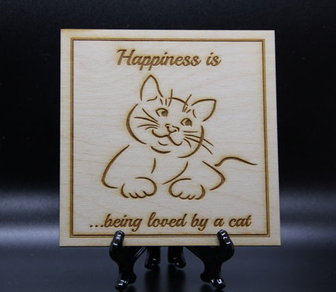 Cat Happiness Plaque