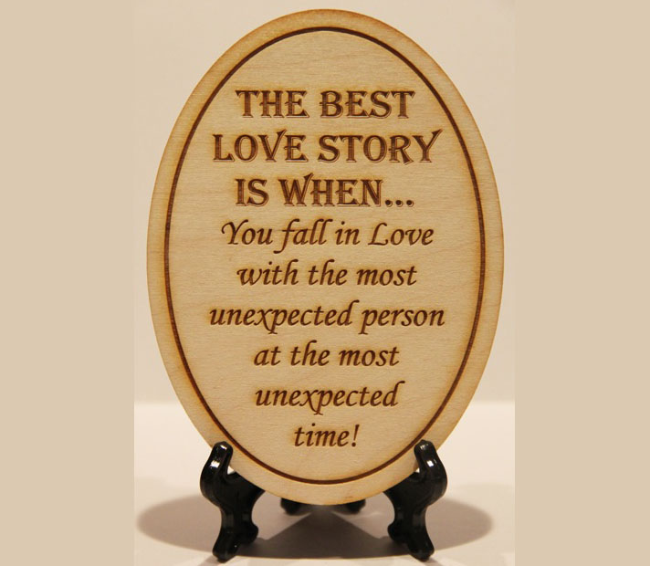 Love Story Plaque
